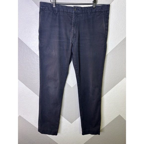 Polo Ralph Lauren Other - Polo Ralph Lauren Men Pants 35x32 Navy Blue Cotton Stretch Slim Fit Actual 36x30